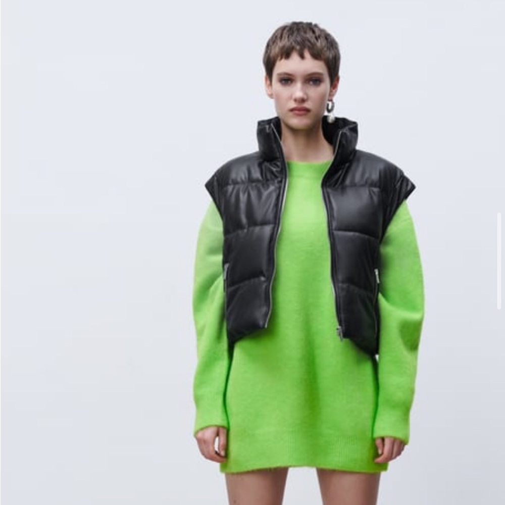 ZARA | Faux Leather Vest